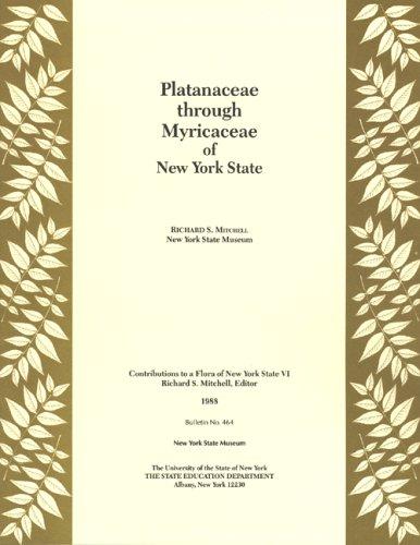 Cover of Platanaceae through Myricaceae of New York State