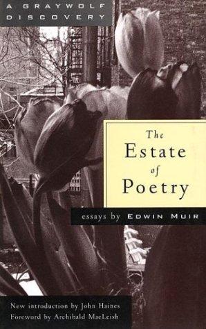 Cover of The estate of poetry
