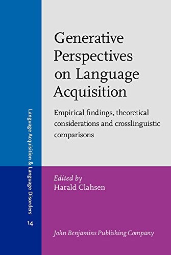 Cover of Generative Perspectives on Language Acquisition