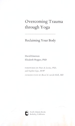 Cover of Overcoming trauma through yoga