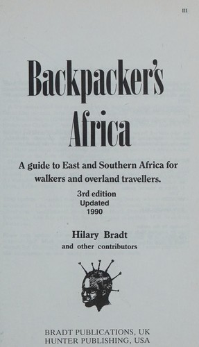 Cover of Backpacker's Africa
