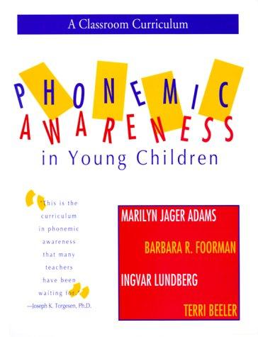 Cover of Phonemic awareness in young children