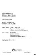 Cover of Comparative Social Research: Transcendence in Society : Case Studies