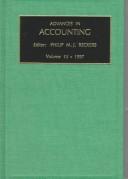 Cover of Advances in Accounting 1994 (Advances in Accounting)