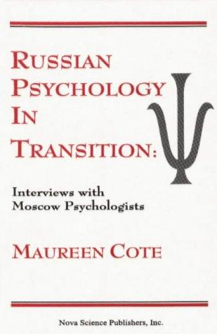 Cover of Russian psychology in transition