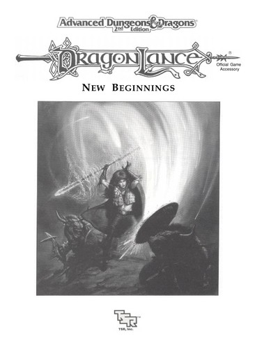 Cover of New Beginnings (Advanced Dungeons and Dragons, 2nd Edition/Dragonlance module DLS1)
