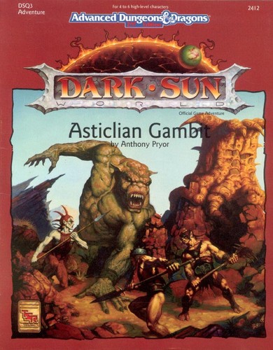 Cover of Dark Sun, Asticilian Gambit/Dsq3 Game Adventure