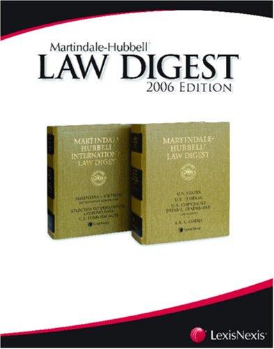 Cover of Martindale-Hubbell Law Digest