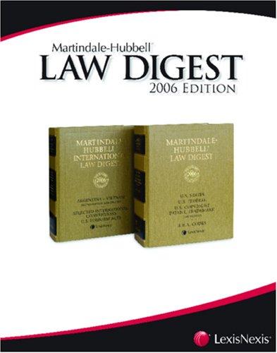Cover of Martindale-Hubbell Law Digest