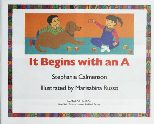 Cover of It begins with an A