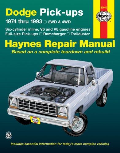 Cover of Dodge pick-ups automotive repair manual