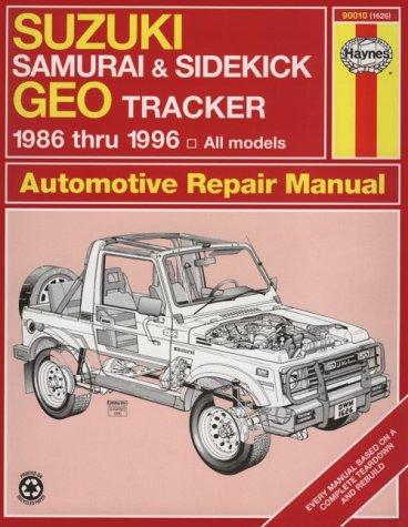 Cover of Suzuki Samurai/Sidekick & Geo Tracker automotive repair manual