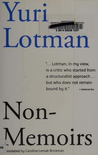 Cover of Non-Memoirs