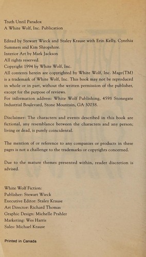 Cover of Truth Until Paradox