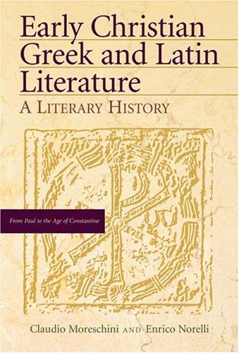 Cover of Early Christian Greek and Latin literature