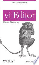 Cover of vi Editor Pocket Reference