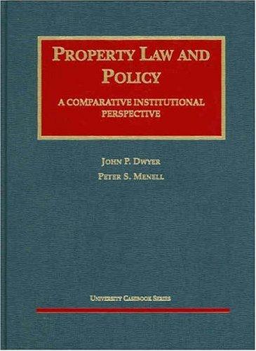 Cover of Property law and policy