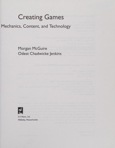 Cover of Creating games