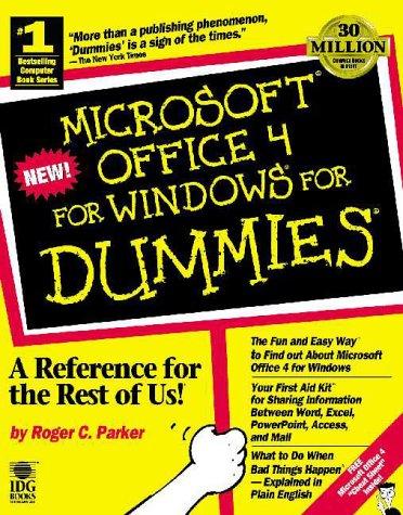 Cover of Microsoft Office 4 for Windows for dummies