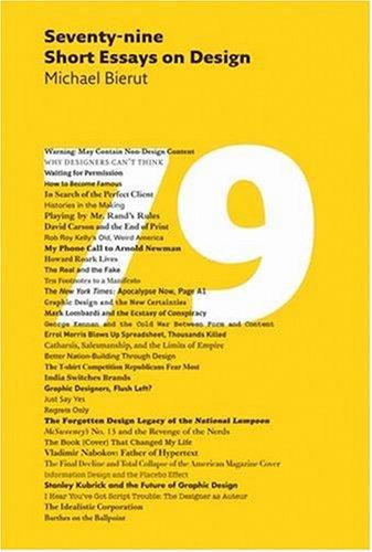 Cover of Seventy-nine short essays on design