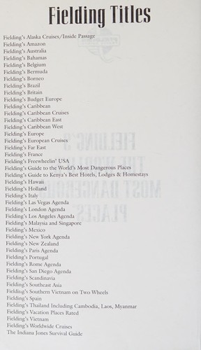 Cover of Fielding's the world's most dangerous places
