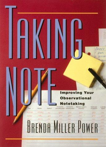 Cover of Taking note