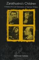 Cover of Zarathustra's Children: A Study of a Lost Generation of German Writers (Studies in German Literature Linguistics and Culture)