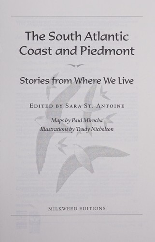 Cover of The South Atlantic Coast and Piedmont