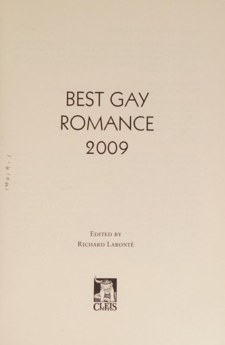 Cover of Best gay romance 2009