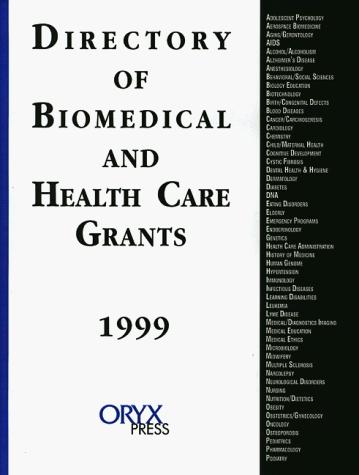 Cover of Directory of Biomedical and Health Care Grants 1999