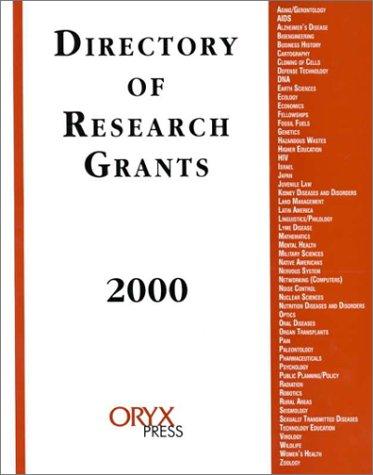 Cover of Directory of Research Grants 2000 (Directory of Research Grants)