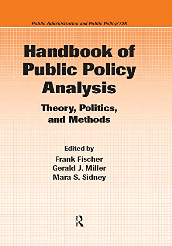 Cover of Handbook of Public Policy Analysis: Theory, Politics, and Methods