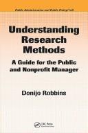 Cover of Understanding Research Methods (Public Administration and Public Policy)
