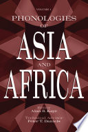 Cover of Phonologies of Asia and Africa