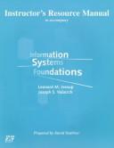 Cover of Instructor's Resource Manual to Accompany Information Systems Foundations