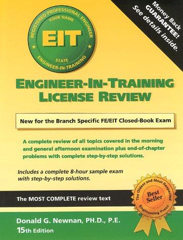 Cover of Engineer-in-Training License Review, 15th ed