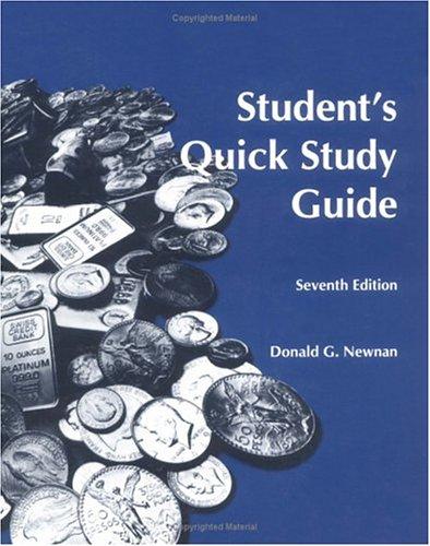 Cover of Student's Quick Study Guide for Engineering Economic Analysis