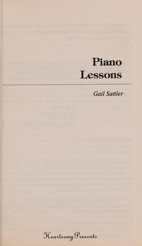 Cover of Piano Lessons (Heartsong Presents #306)
