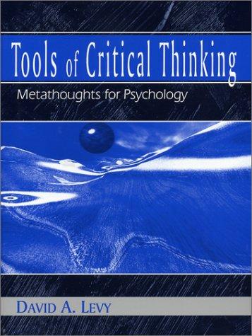 Cover of Tools of Critical Thinking