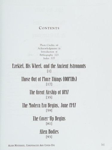 Cover of Alien Mysteries, Conspiracies and Cover-Ups