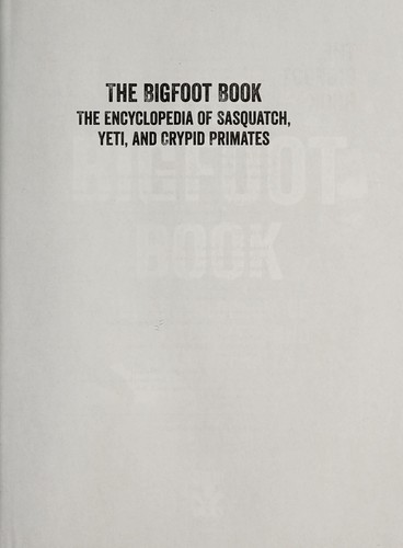 Cover of The Bigfoot book