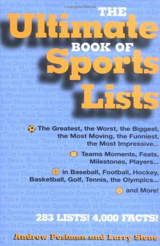 Cover of The ultimate book of sports lists