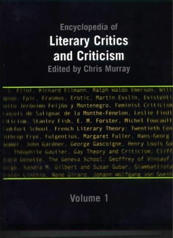 Cover of Encyclopedia of literary critics and criticism