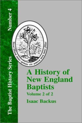 Cover of A History of New England Baptists