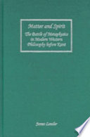 Cover of Matter and spirit