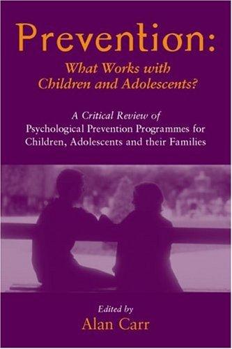 Cover of Prevention: What Works with Children and Adolescents