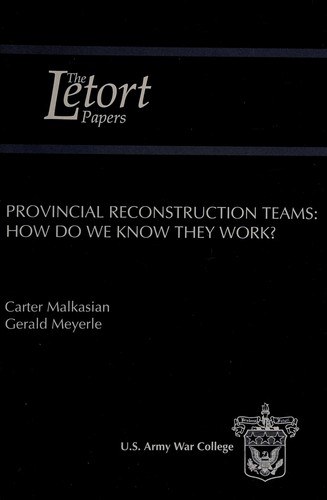 Cover of Provincial reconstruction teams
