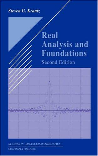 Cover of Real Analysis and Foundations