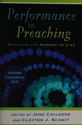 Cover of Performance in preaching