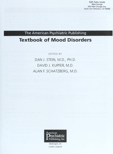 Cover of The American Psychiatric Publishing textbook of mood disorders
